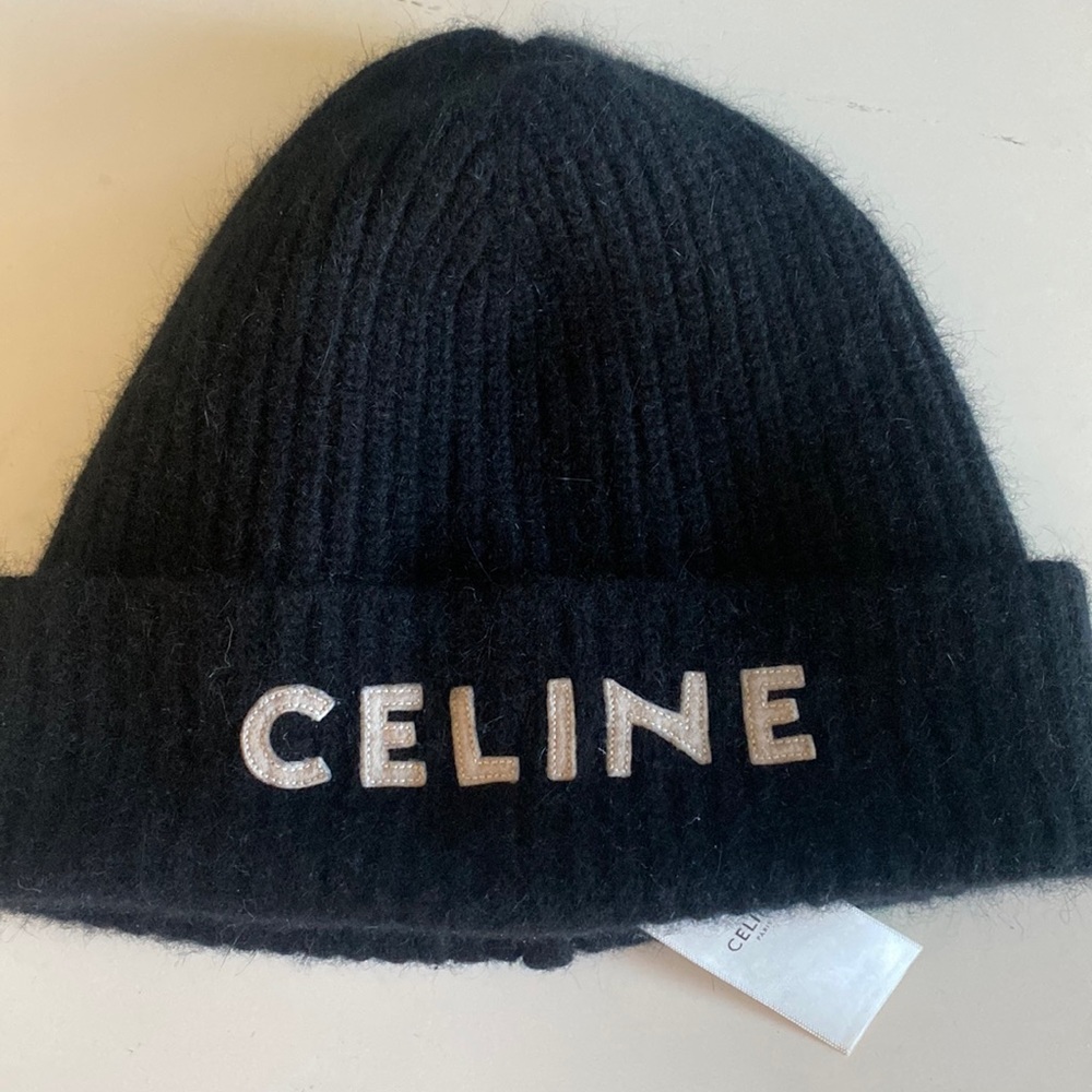 Celine black beanie